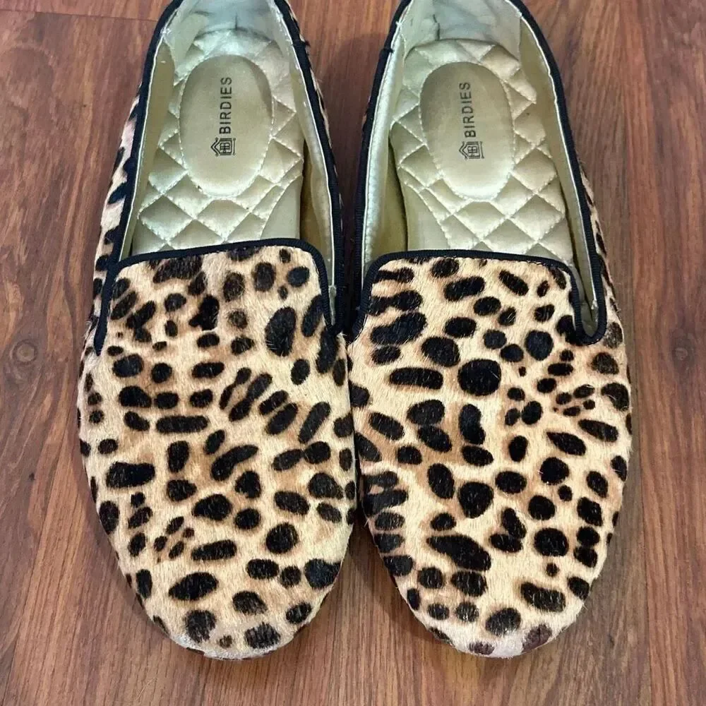 Birdies leopard print for flats size 6